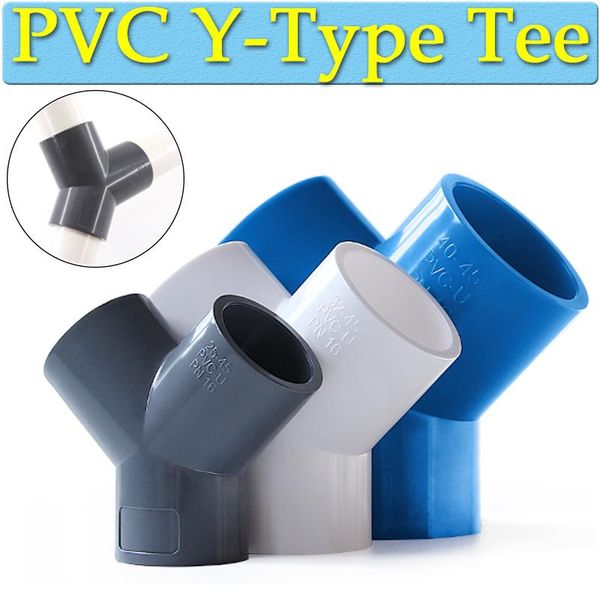 

watering equipments 5pcs pvc pipe y-type connector garden irrigation tube 3-way joints aquarium fish tank water supply fittings diy tools