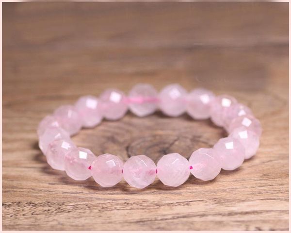 

beaded, strands stenya trendy 8mm stretch bracelet elastic rope gem natural stone faceted beads pink rose agats expandable strand jewelry, Black