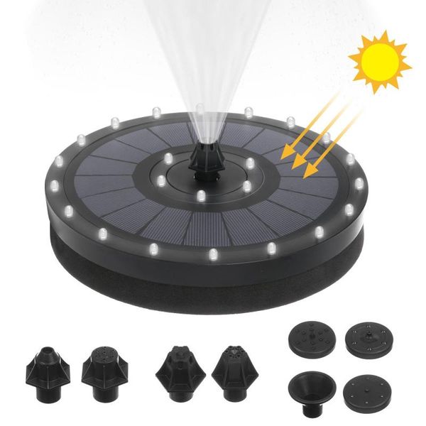 

mini solar power water fountain garden pool pond outdoor panel bird bath floating pump decor decorations
