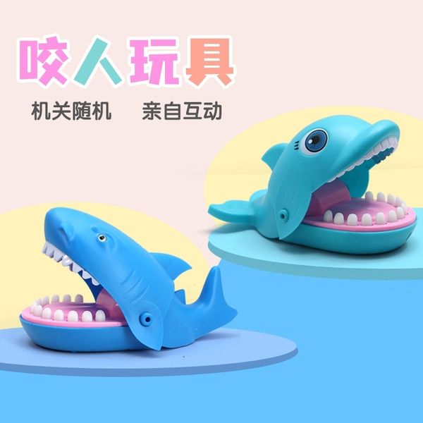

creative tricky shark dolphin biting finger spoofing whole person biting hand by teeth new strange toys