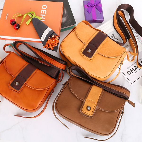 

Messenger BagsLeather Tanned 2021 Trend Vegetable Saddle Bag