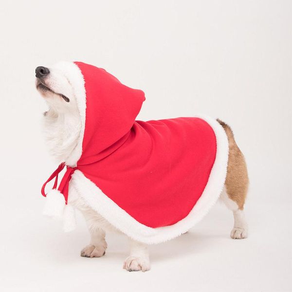 

cat costumes pet dog costume christmas red hat cloak disguise clothes clothing outfit cosplay featival funny accessories deocr