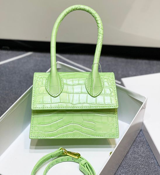 

crocodile pattern genuine leather unilateral wrist bag with shoulder strap bags women cross body wallet purse handbags lady tote