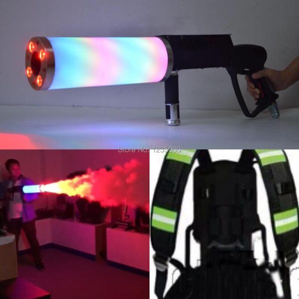 

party decoration dj led co2 gun with backpack