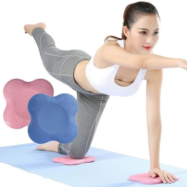

yoga knee elbow hand support pad fitness exercise cushion non-slip mat accessories