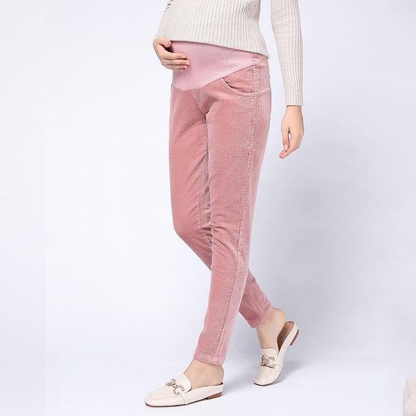 

maternity bottoms casual adjustable pants for pregnant women clothes high waist clothing plus size, White