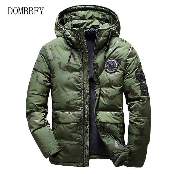 

winter warm men's white duck ets men casual thick snow parkas hooded coat male outwear thermal windproof down et, Black;white