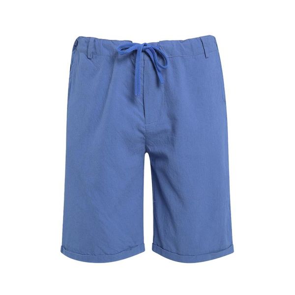 

men's shorts 2022 men summer cotton linen solid color lace-up sports male casual high waist outfits plus size s-3xl, White;black