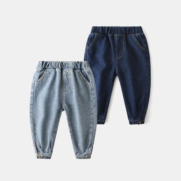 

spring girls jeans baby kids for children boys harem denim pants toddler boy girl 2-8y, Blue