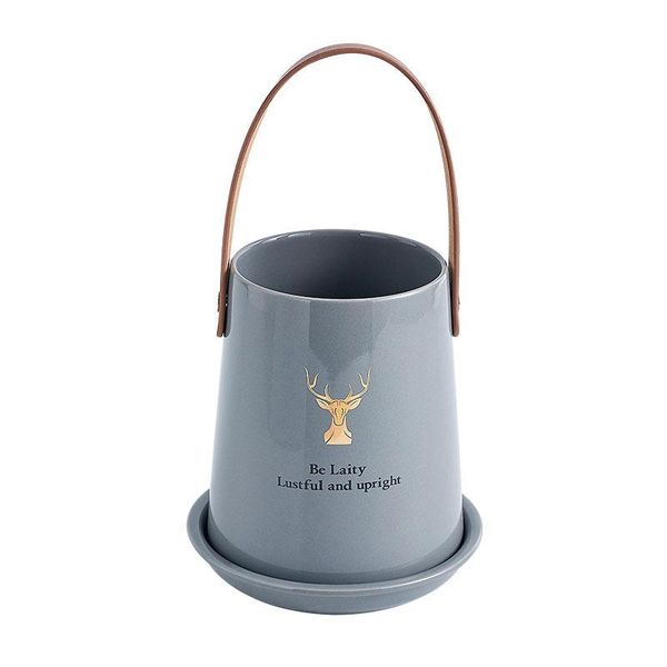 

storage bottles & jars ceramic kitchen cutlery tube with drainer and handle gadget tools organizer box accessories utensil conatiner holder