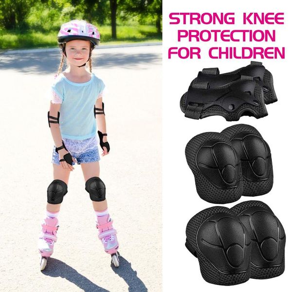 

child protection cushion cover sports elbow knee pads cycling roller skating skateboard hands wrist pad #4 &, Black;gray