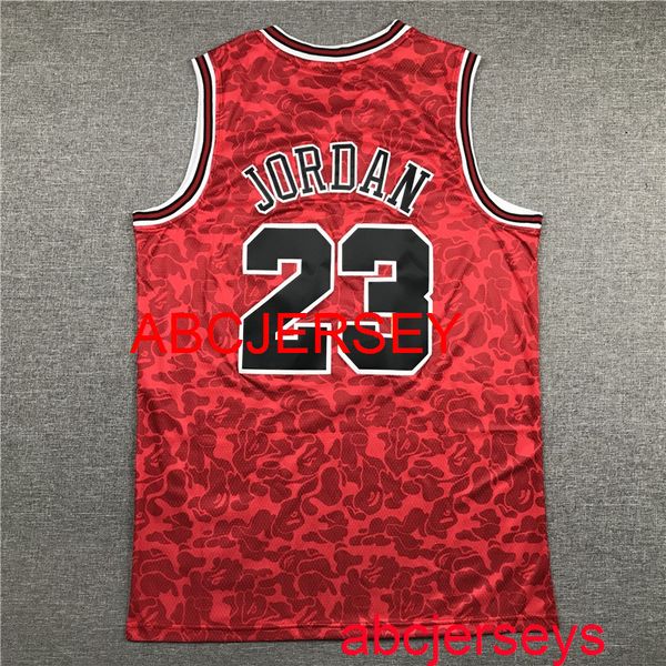 

men's stitched 23# michael 2020 red joint basketball jersey s m l xl  vest, Black