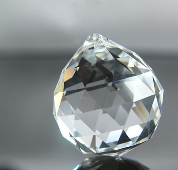 2021 Novo maravilhoso pendurado clear esfera de cristal prism pingente espaçador grânulos para casa casamento lâmpada de vidro lustre rápido navio