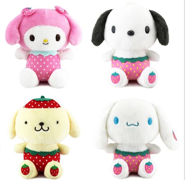 

20cm plush toy strawberry series melody car cartoon doll children's gift