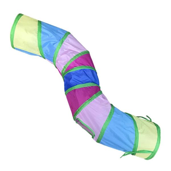 

cat toys 1pc s-curved tunnel pet plaything folding teasing