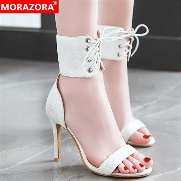 

women shoes high heels sandals lace up stiletto 10cm black dress wedding woman drop