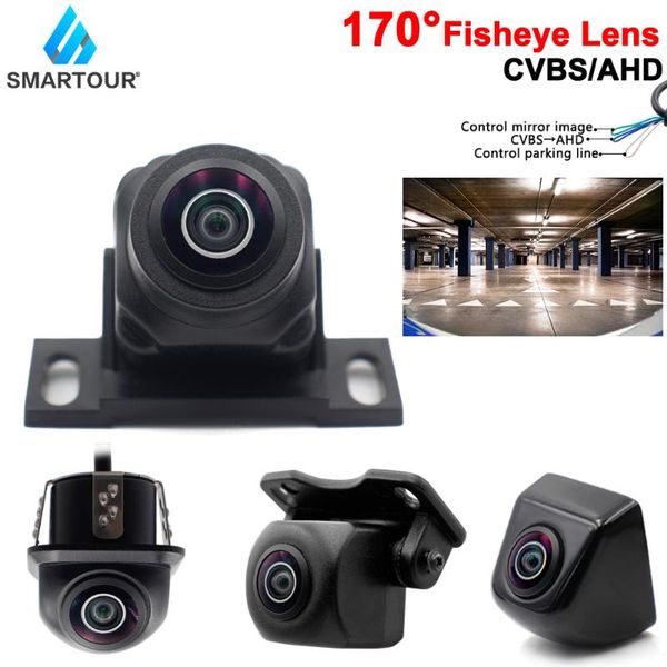 

smartour 1080p 170 ahd/cvbs car rear view camera vehicle reverse fisheye lens night vision front universal cameras& parking sensors