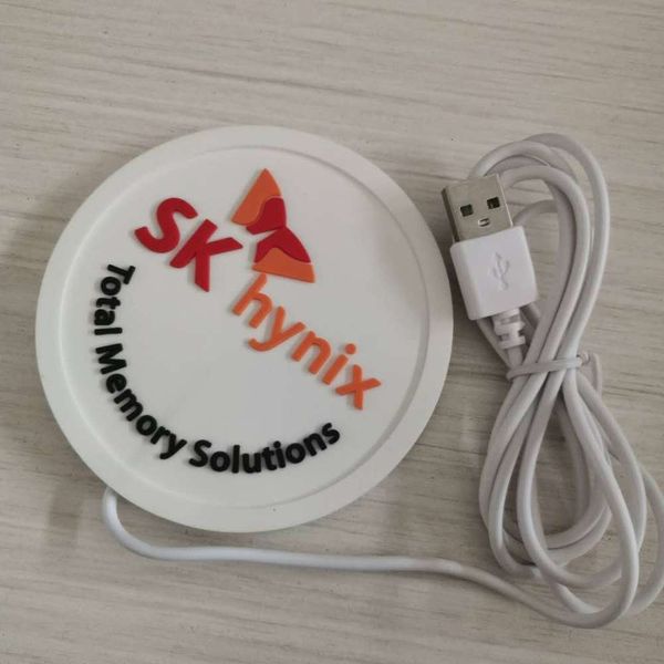 

direct usb heating constant temperature warm coaster silicone pvc soft plastic gift advertising meal mat