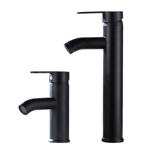 

1pcs basin faucets mablack stainless cold mixer sink suitable for kitchen bathroom handrinse hardware parts