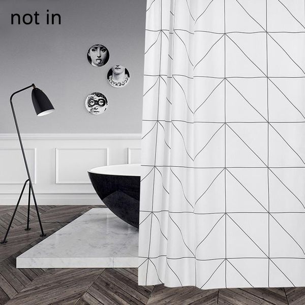 

quality white plain waterproof shower curtain home bathtub partition anti-mildew cloth bathroom accessories customizable curtains