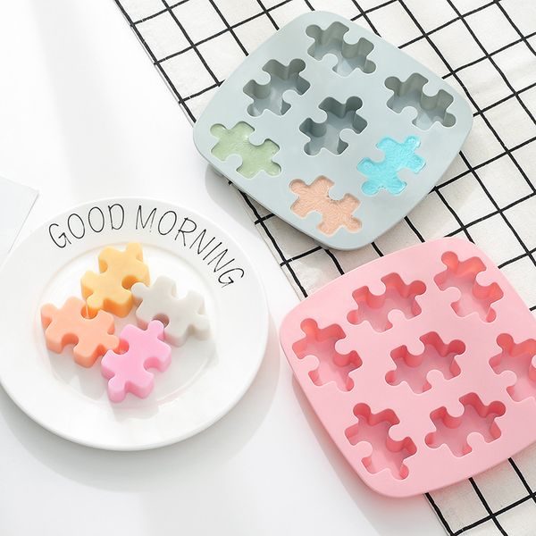 

silicone mould puzzle shape chocolate candy sweets mold ice cube cookie cake diy baking tools 88202197