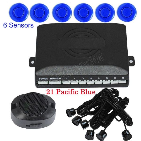 

car rear view cameras& parking sensors car2 front 4 reverse 6 detector backup radar soud alert buzzer auto