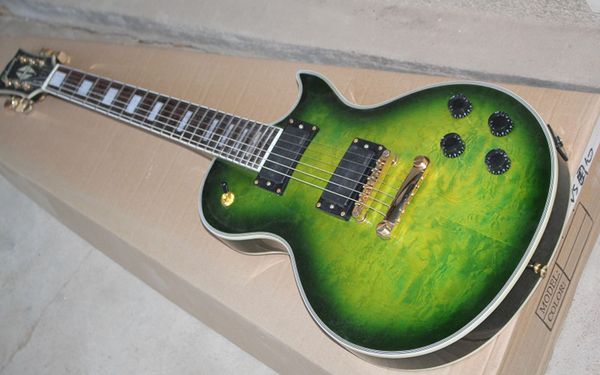 

electric guitar green cloud mahogany body and neck