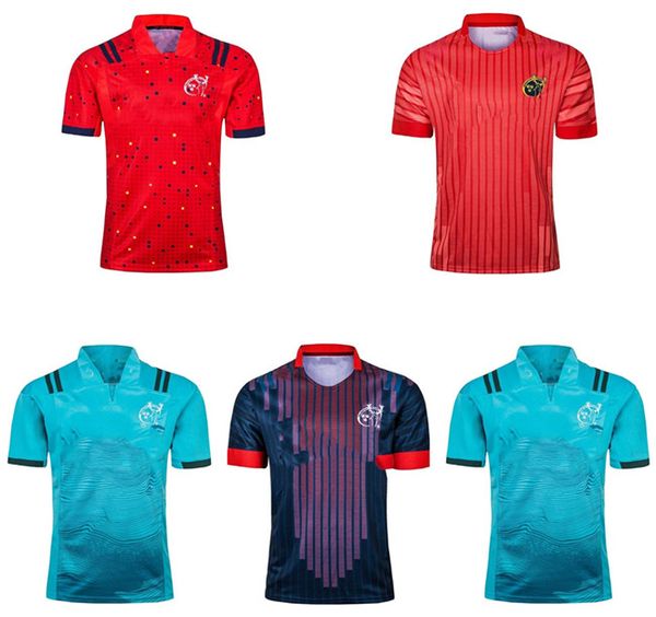 

2021 munster city league rugby jersey national team home court away game 17 19 black red green shirt uniform polo t-shirt, Black;gray