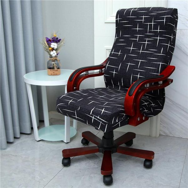 

chair covers office rotating computer elastic spandex anti-dirty antifouling armrest lift slipcovers for removable chairs