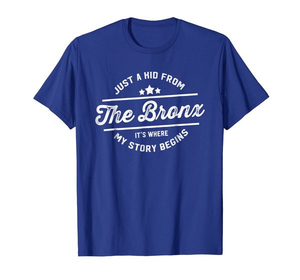 

Just A Kid from Bronx T-Shirt, White;black