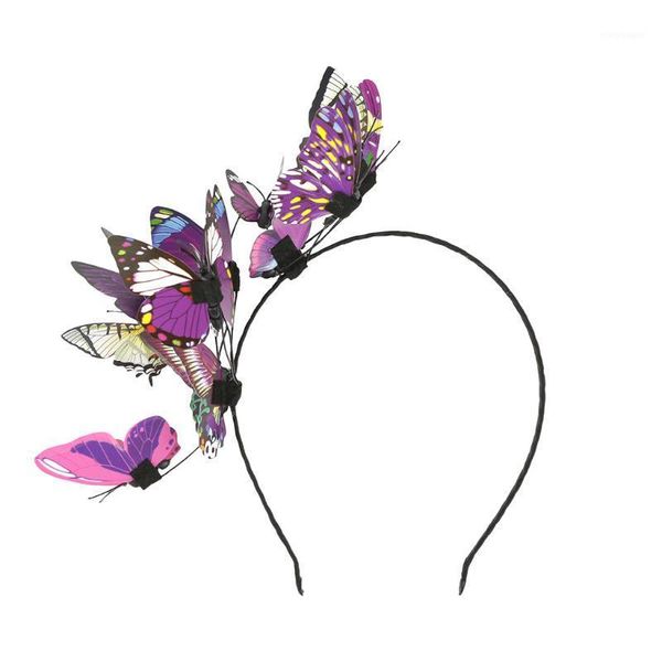 

girls hair band kids butterfly headband children party women accessories colorful handmade fairy princess hairbands1