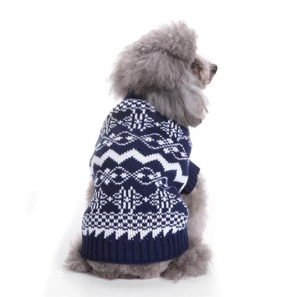 

dog apparel lovely pets snowflake fashion comfortable pet clothes festival dress sweater knitwear warm drop 70914&
