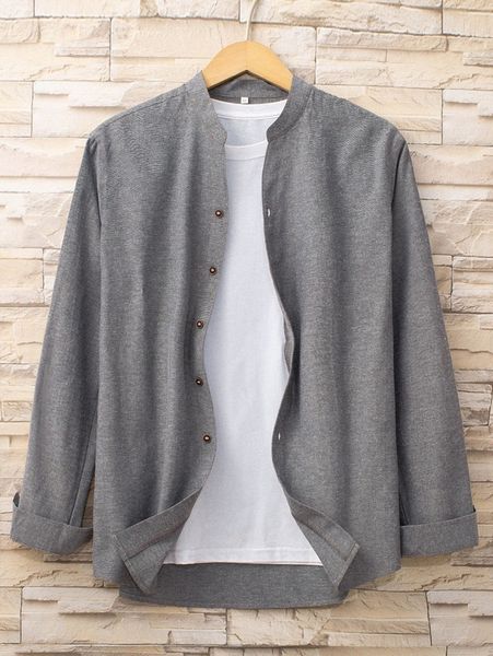 

men solid button front shirt without tee i0uk#, White;black