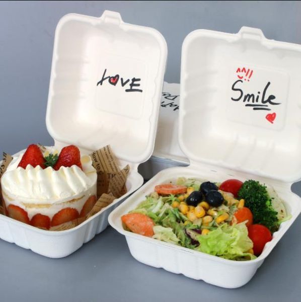 

gift wrap 10pcs cake disposable pulp boxes 10 handy lunch for hamburger salad parties