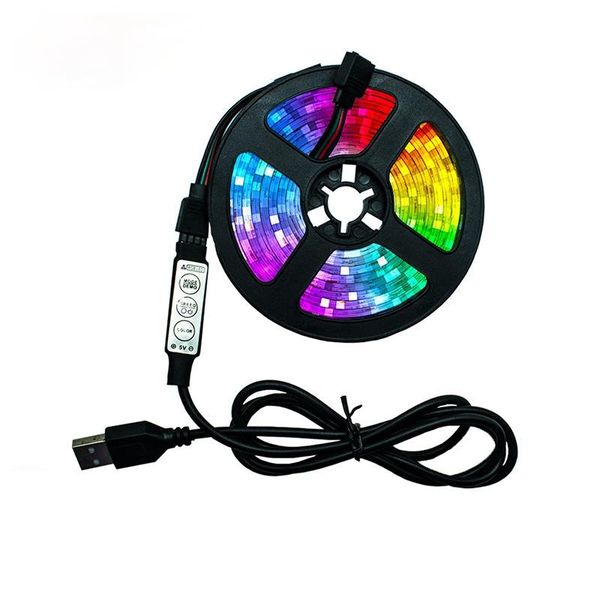 

strips led light with set rgb epoxy 3 comes controller tv background lights remote
