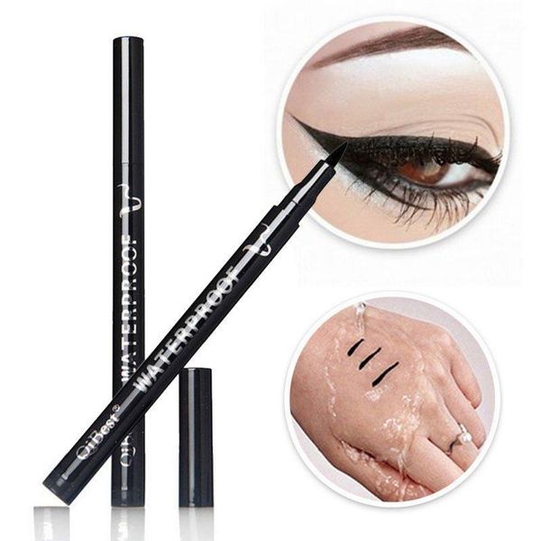 

smooth waterproof liquid eye liner eyeliner pen make up cosmetic black magic maquiagens colossal delineador s91