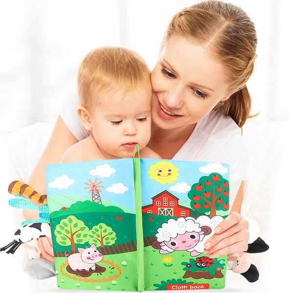 

counting nontoxic fabric soft baby cloth books,ideal newborn developmental toys 24 month infants fun early development interactivemath timeg
