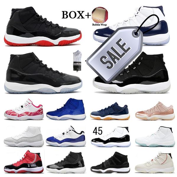 

with box 11 men basketball shoes concord high 11s shoe cap and gown gamma blue cool grey cherry space win like rose gold georgetown g, Black
