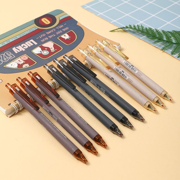 

push simple neutral pen jump needle tube 0.5mm tt learning stationery black