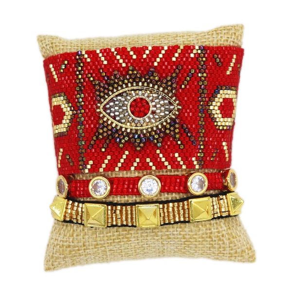 

grapes bracelet for women miyuki evil bracelets red turkish eye pulseras mujer moda 2021 armband mexico crystal jewelry, Golden;silver