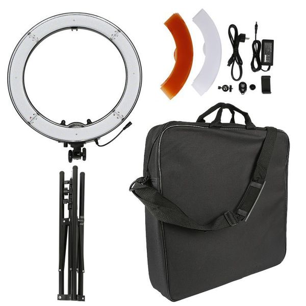 

18-inch ring selfie fill light phone holder makeup live streaming for youtube dimmable pography lamp flash heads
