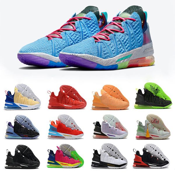 

mens basketball shoes lbjs james 18s xviii we are family chosen 2 psychic purple reflections home triple red dunman los angeles by, Black