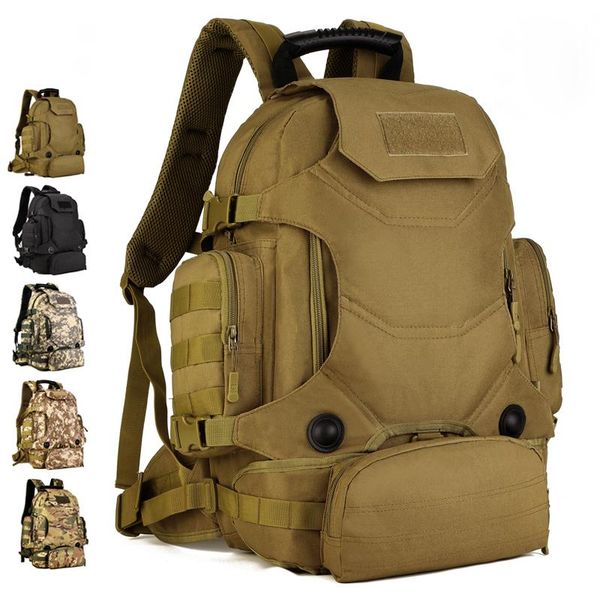 

men multifunctional combination backpack outdoor tactical three-purpose mountaineering bag travel waist bags