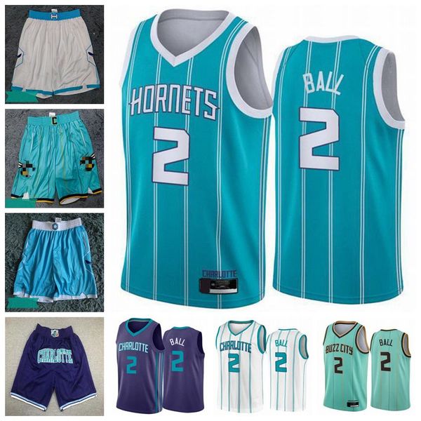 

Mens 2020 2021 Draft Pick 2 LaMelo Ball Jersey CharlotteHornetsJersey Mint Green Blue White New Edition City Basketball Shorts, Color1