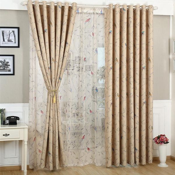 

curtain & drapes modern pastoral style floral curtains for living room and bedroom high shading left right biparting open