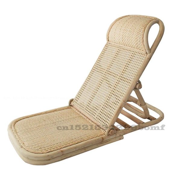 

camp furniture rattan lounge chair home balcony outdoor portable with backrest multifunctional foldable beach