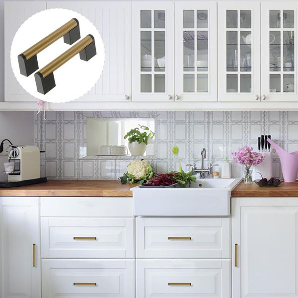 

handles & pulls 2pcs zinc alloy cabinet kitchen drawer handle wardrobe with screws