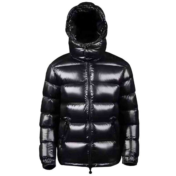 

men's white thick warm coat, large duck down et, winter, 90%, Black