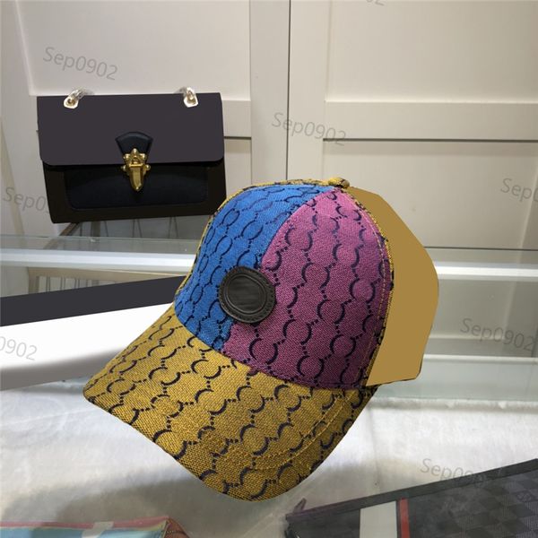 Luxo carta imprimir snapbacks homens mulheres multicolor chapéus novidade patchwork casal chapéu moda rua tampão