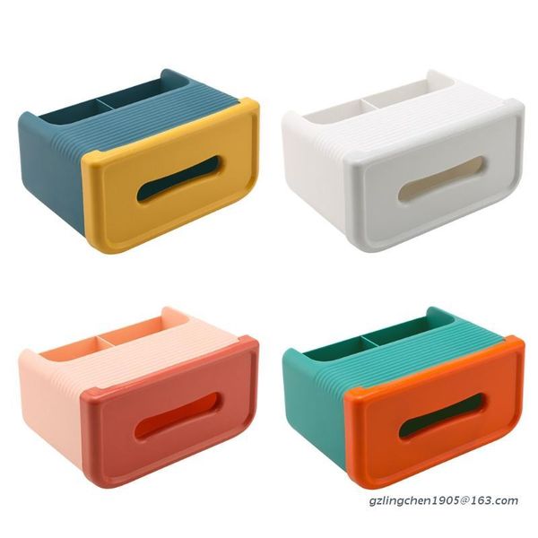 

tissue boxes & napkins p8de creative deskbox cover minimalist remote control holder stationery storage case pen watch cosmetics organize